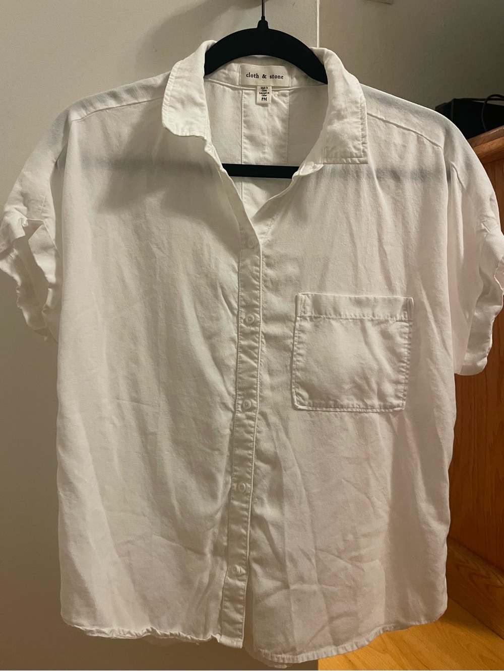 Short Sleeve Button Up with Pocket